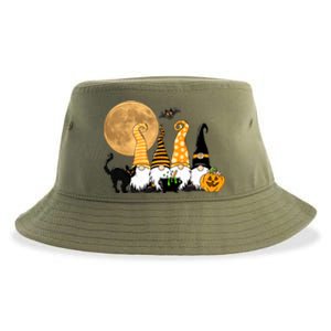 Gnome Halloween Squad Festive Sustainable Bucket Hat