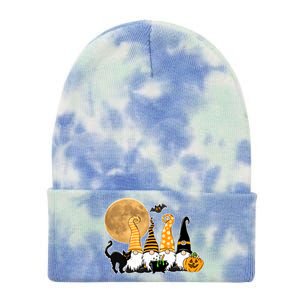 Gnome Halloween Squad Festive Tie Dye 12in Knit Beanie