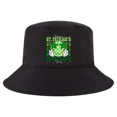 Groovy Happy St Patricks Day Shamrock Cool Comfort Performance Bucket Hat