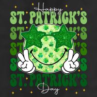Groovy Happy St Patricks Day Shamrock Cool Comfort Performance Bucket Hat