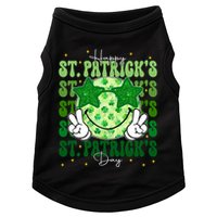 Groovy Happy St Patricks Day Shamrock Doggie Tank