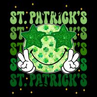 Groovy Happy St Patricks Day Shamrock 16oz Travel Tumbler