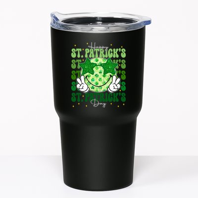 Groovy Happy St Patricks Day Shamrock Tumbler