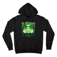 Groovy Happy St Patricks Day Shamrock Tall Hoodie