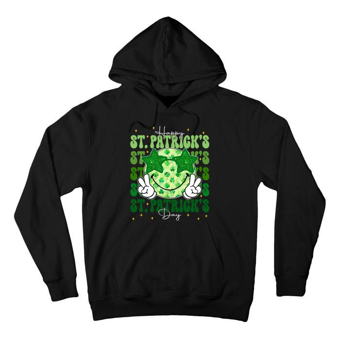 Groovy Happy St Patricks Day Shamrock Tall Hoodie