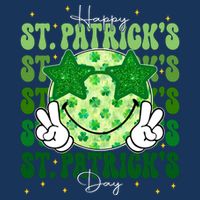 Groovy Happy St Patricks Day Shamrock Infant Baby Jersey Bodysuit