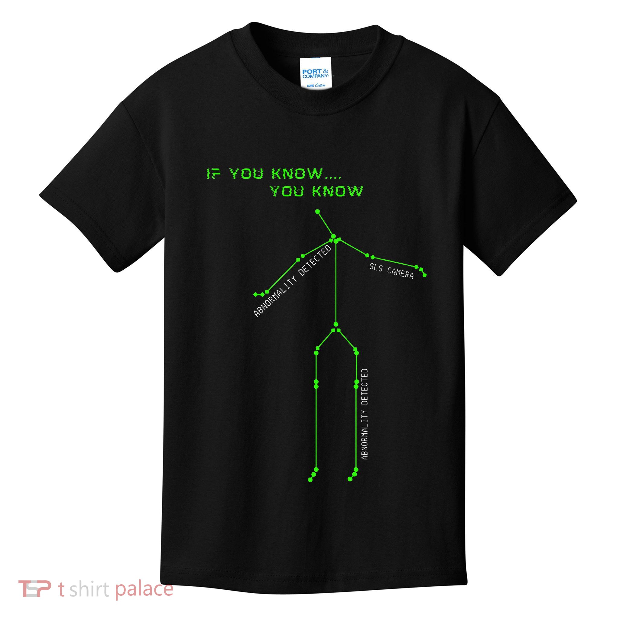 Ghost Hunting Sls Camera Stick Man Novelty Spooky Kids T-Shirt