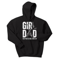 GirlDad Her Solder Forever Proud Fathers Day Dad Kids Hoodie