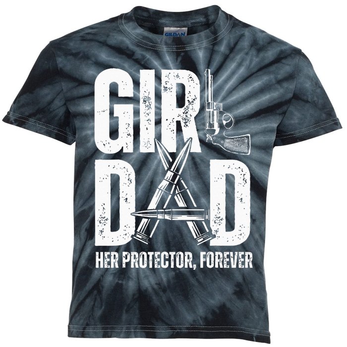 GirlDad Her Solder Forever Proud Fathers Day Dad Kids Tie-Dye T-Shirt