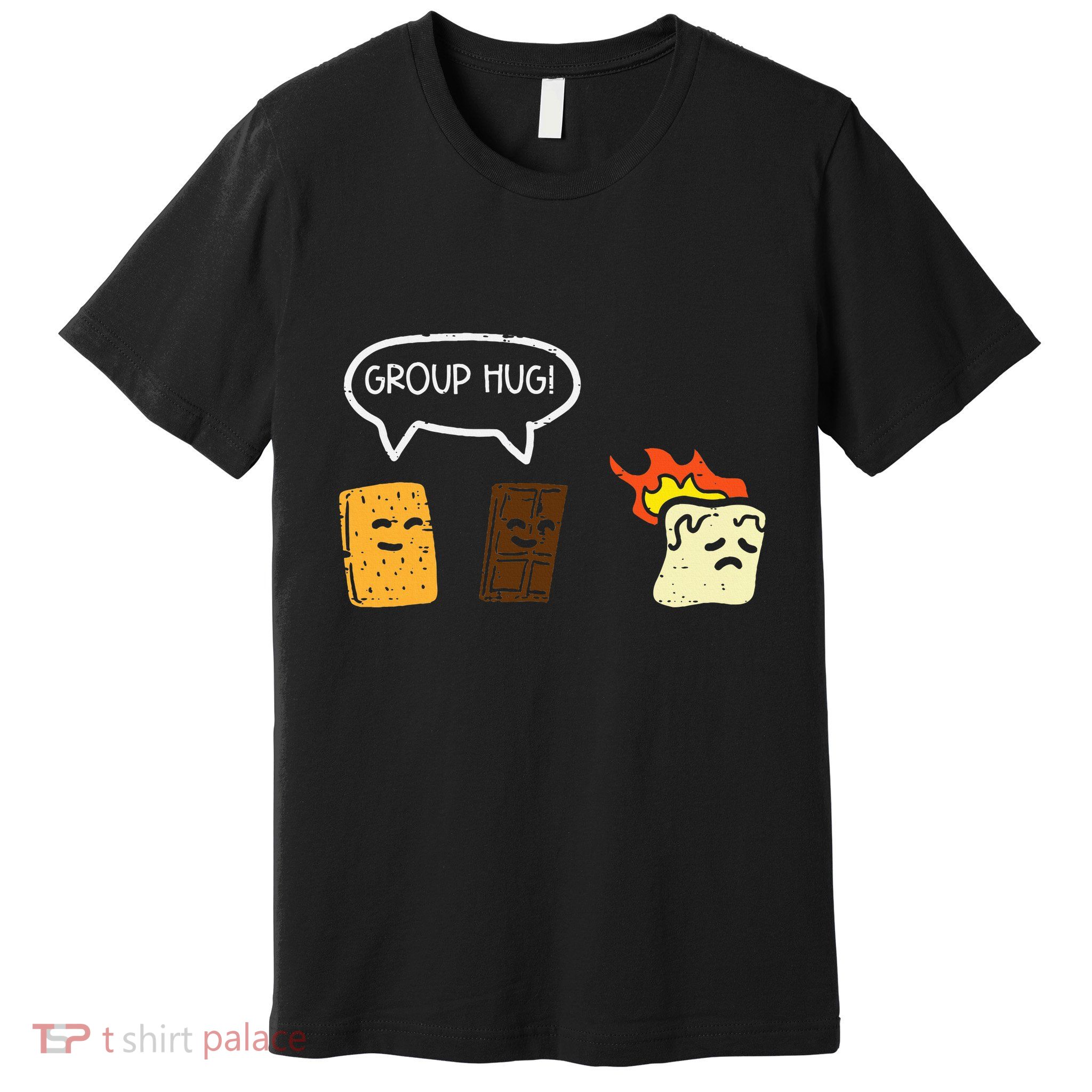 Group Hug Smores Funny Camping Joke Camp Premium T-Shirt
