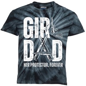 GirlDad Her Solder Forever Proud Fathers Day Dad Kids Tie-Dye T-Shirt