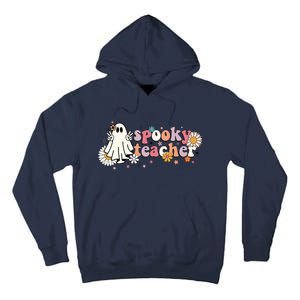 Groovy Halloween Spooky Teacher Trick Or Teach Teacher Tall Hoodie