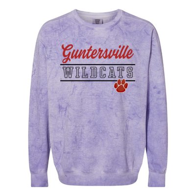 Guntersville High School Wildcats Great Gift C4 Colorblast Crewneck Sweatshirt