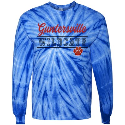 Guntersville High School Wildcats Great Gift C4 Tie-Dye Long Sleeve Shirt