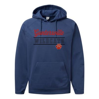 Guntersville High School Wildcats Great Gift C4 Performance Fleece Hoodie