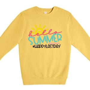 Graduation Hello Summer Happy Last Day Teacher Premium Crewneck Sweatshirt