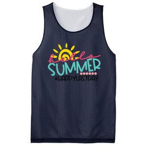 Graduation Hello Summer Happy Last Day Teacher Mesh Reversible Basketball Jersey Tank