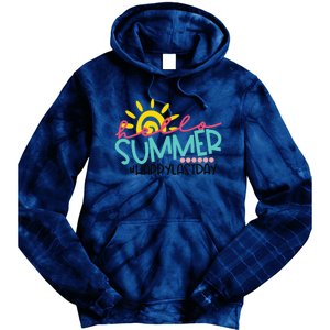 Graduation Hello Summer Happy Last Day Teacher Tie Dye Hoodie