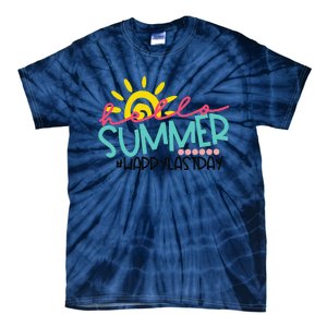 Graduation Hello Summer Happy Last Day Teacher Tie-Dye T-Shirt