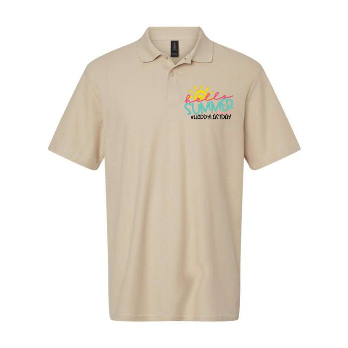 Graduation Hello Summer Happy Last Day Teacher Softstyle Adult Sport Polo