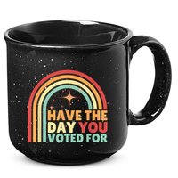 Groovy Have The Day You Voted For Retro 15oz Campfire Ceramic Mug