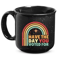 Groovy Have The Day You Voted For Retro 15oz Campfire Ceramic Mug
