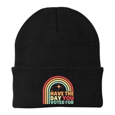Groovy Have The Day You Voted For Retro Beanie