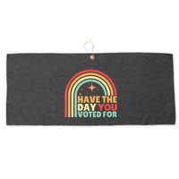 Groovy Have The Day You Voted For Retro Large Microfiber Waffle Golf Towel