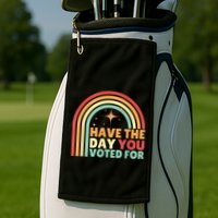 Groovy Have The Day You Voted For Retro Golf Towel