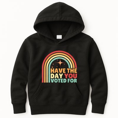 Groovy Have The Day You Voted For Retro Kids Hoodie
