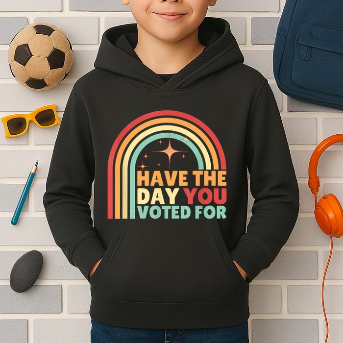 Groovy Have The Day You Voted For Retro Kids Hoodie