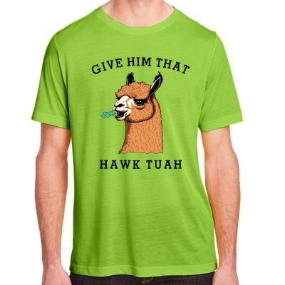 Give Him That Hawk Tuah Funny Sheep Viral Meme Adult ChromaSoft Performance T-Shirt