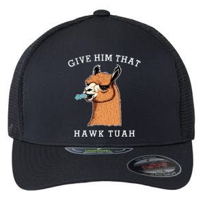 Give Him That Hawk Tuah Funny Sheep Viral Meme Flexfit Unipanel Trucker Cap