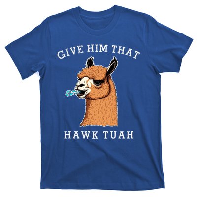 Give Him That Hawk Tuah Funny Sheep Viral Meme T-Shirt