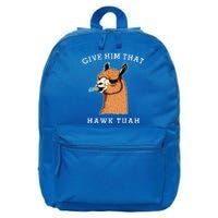 Give Him That Hawk Tuah Funny Sheep Viral Meme 16 in Basic Backpack