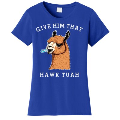 Give Him That Hawk Tuah Funny Sheep Viral Meme Women's T-Shirt