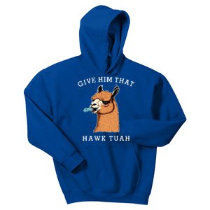 Give Him That Hawk Tuah Funny Sheep Viral Meme Kids Hoodie