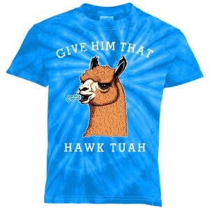 Give Him That Hawk Tuah Funny Sheep Viral Meme Kids Tie-Dye T-Shirt