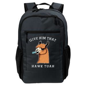 Give Him That Hawk Tuah Funny Sheep Viral Meme Daily Commute Backpack