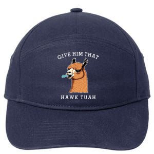 Give Him That Hawk Tuah Funny Sheep Viral Meme 7-Panel Snapback Hat