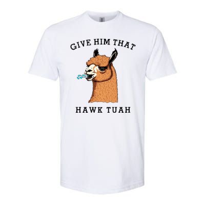 Give Him That Hawk Tuah Funny Sheep Viral Meme Softstyle CVC T-Shirt