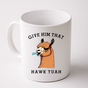 Give Him That Hawk Tuah Funny Sheep Viral Meme Coffee Mug