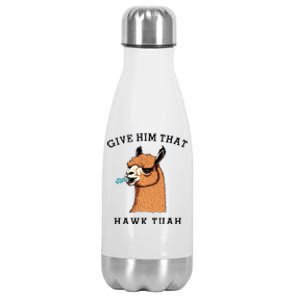 Give Him That Hawk Tuah Funny Sheep Viral Meme Stainless Steel Insulated Water Bottle