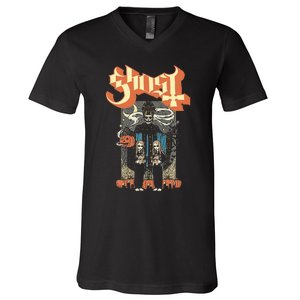 Ghost – Halloween Twins V-Neck T-Shirt