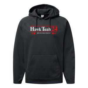 Goodcrewdrew Hawk Tuah24 Spit On That Thang Performance Fleece Hoodie