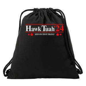 Goodcrewdrew Hawk Tuah24 Spit On That Thang Drawstring Bag