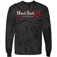 Goodcrewdrew Hawk Tuah24 Spit On That Thang Tie-Dye Long Sleeve Shirt