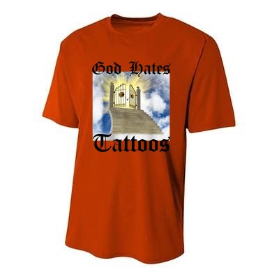 God Hates Tattoos Youth Performance Sprint T-Shirt