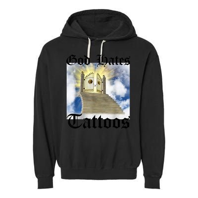 God Hates Tattoos Garment-Dyed Fleece Hoodie