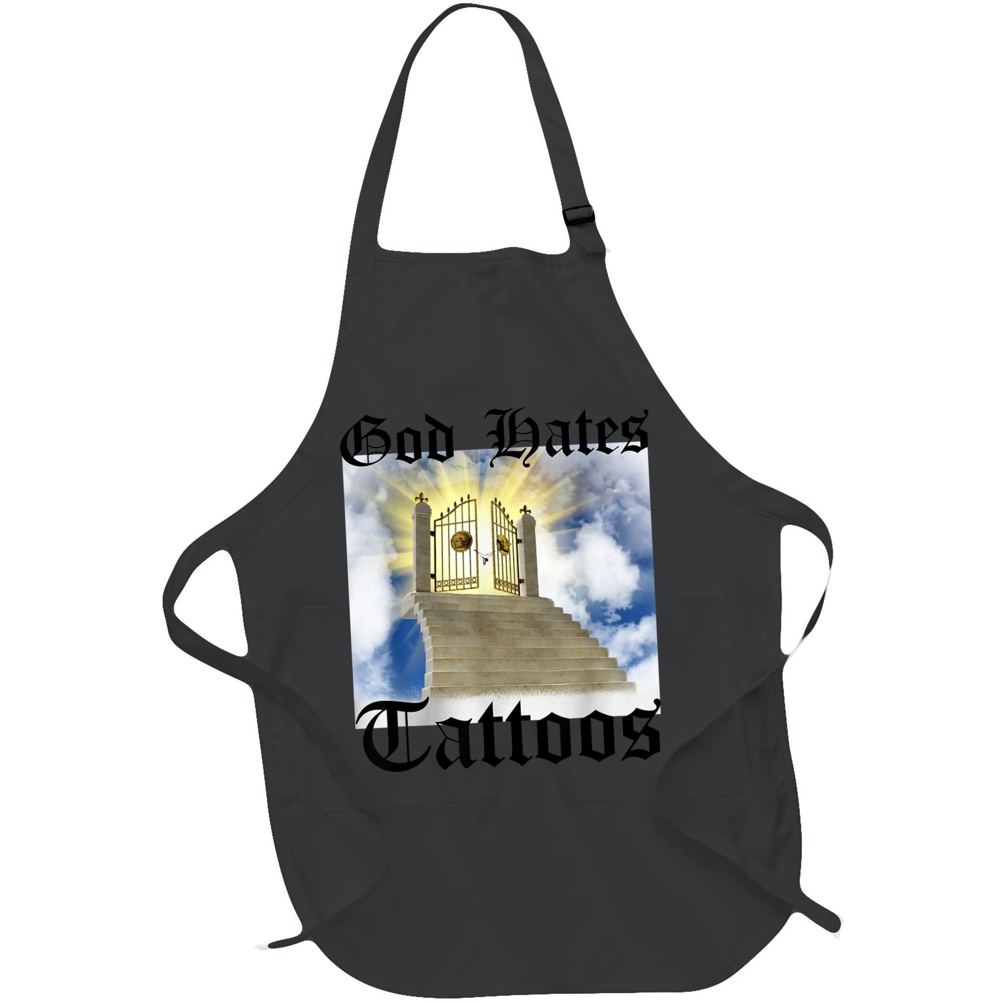 God Hates Tattoos Apron